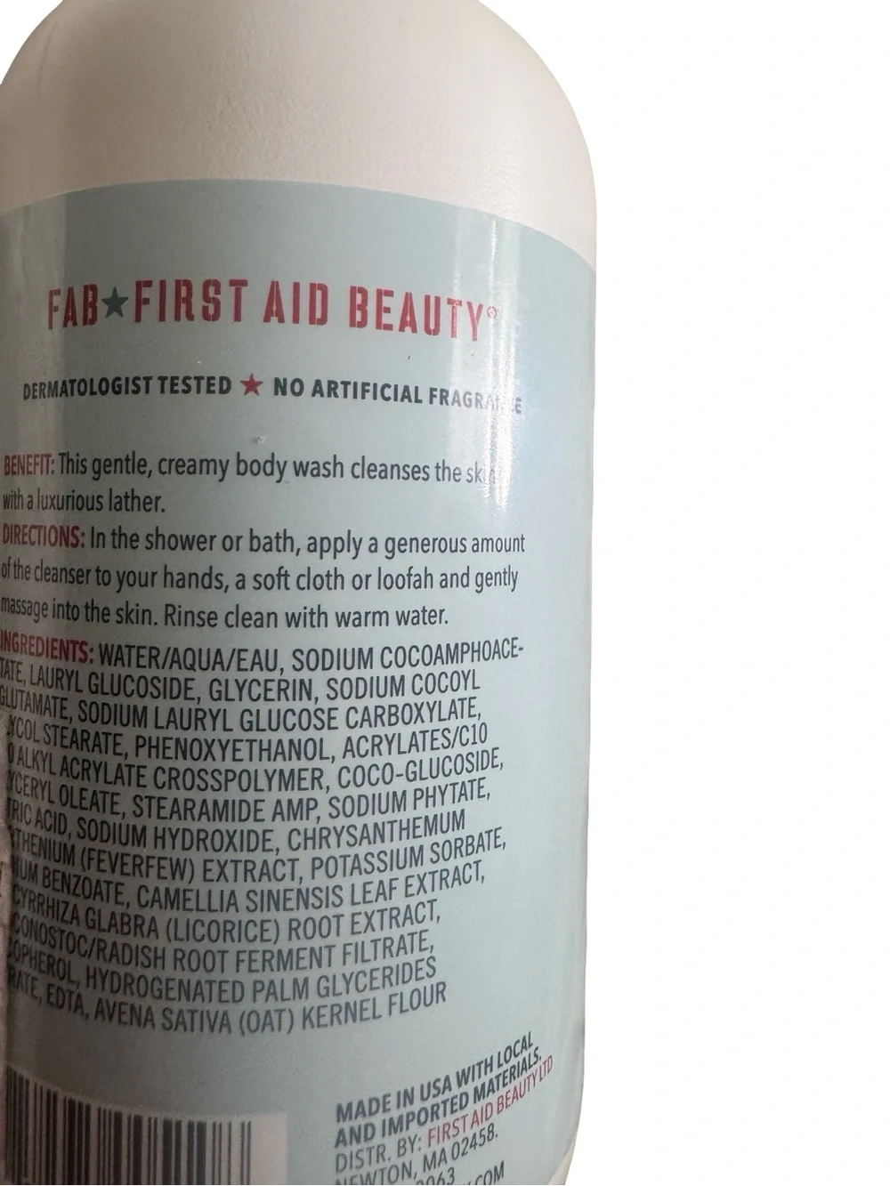 First Aid Beauty gentle body